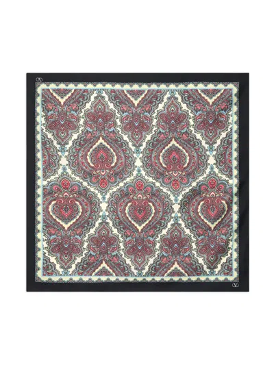 Valentino Paisley-pattern Scarf In Neutral