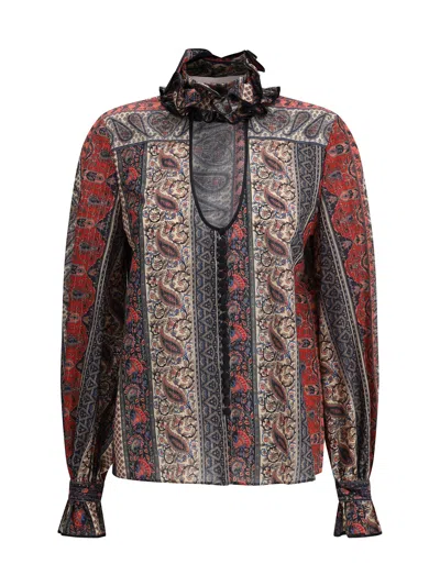Valentino Paisley Print Shirt In Multicolor.