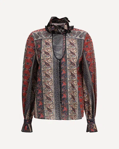 Valentino Paisley Print Shirt In Multicolor.