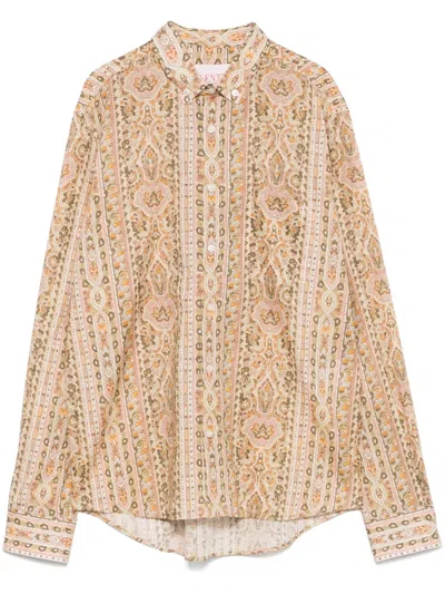 Valentino Paisley-print Shirt In Neutrals