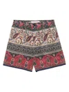 Valentino Garavani Voyage Imaginaire Bermuda Shorts In Neutrals