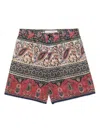 Valentino Garavani Voyage Imaginaire Bermuda Shorts In Neutrals