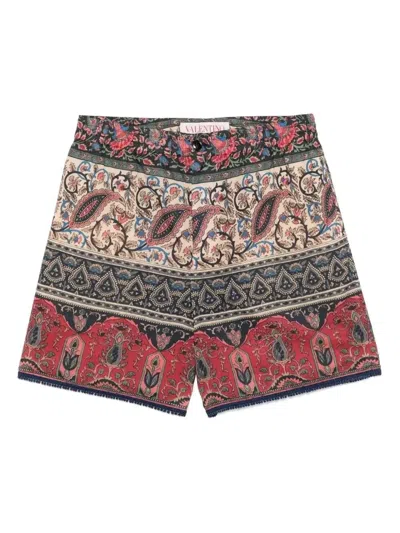 VALENTINO PAISLEY-PRINT SHORTS