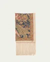Valentino Paisley-print Silk Scarf In 598 Navy