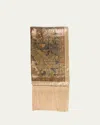 Valentino Paisley-print Silk Scarf In Avz Navy Oro Lurex