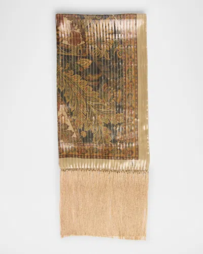 VALENTINO PAISLEY-PRINT SILK SCARF