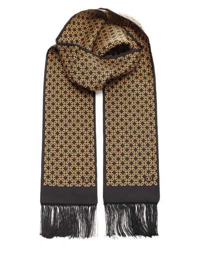 Valentino Paisley Print Silk Scarf Scarves And Foulards Multicolor In Multicolour