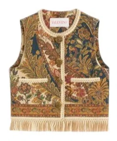 Valentino Canapone-weste Mit Voyage Imaginaire-paisley-print Frau Multicolor 36 In Multi-color