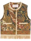 Valentino Canapone-weste Mit Voyage Imaginaire-paisley-print Frau Multicolor 36 In Neutrals