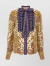 Valentino Cotton Muslin Shirt With Patchwork Pattern