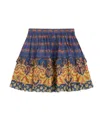 Valentino Skirt In Lino Paisley Medaglioni Voyage Imaginaire In Multicolor