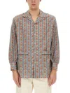 Valentino Pajama Shirt With Voyage Imaginaire Print In Multi