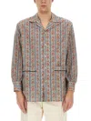 Valentino Pajama Shirt With "voyage Imaginaire" Print In Multicolour