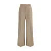 Valentino Wide-leg High Waist Trousers Pleats In Multi