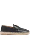 Valentino Avenue Palm Goatskin Espadrilles With Jute Sole