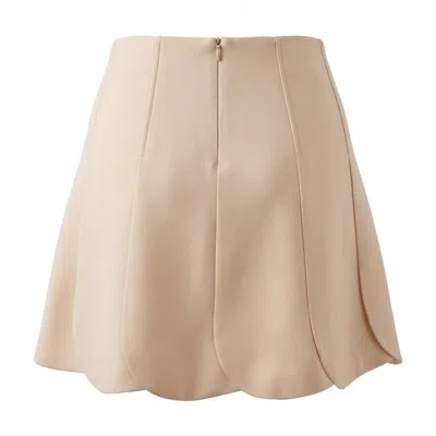 Valentino Paneled Skirt In Brown