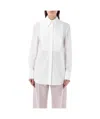 Valentino Panelled-design Cotton Shirt In White