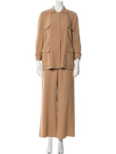 Pre-owned Valentino Pant Set In Neutral