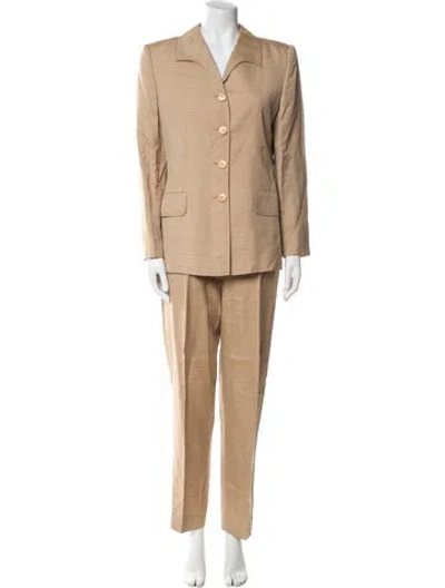 Pre-owned Valentino Pant Set In Neutral