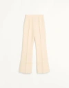 Valentino Turn-up Hem Trousers In Nude