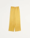 Valentino Pantalon En Double Duchesse Femme Or 38 In Medallion