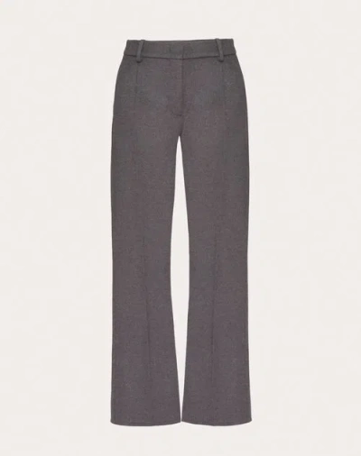 Valentino Virgin Wool-cashmere Tailored Trousers In Black