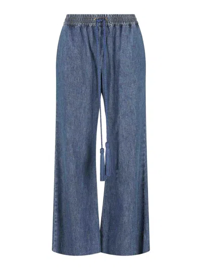 Valentino Pantalone Denim In Medium Wash