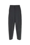 Valentino Wide-leg Wool Pant With Front Pleats