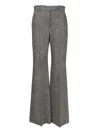 Valentino Pantalone | Grey - Beige | Bottonato Natte' Trousers Grey In Gold