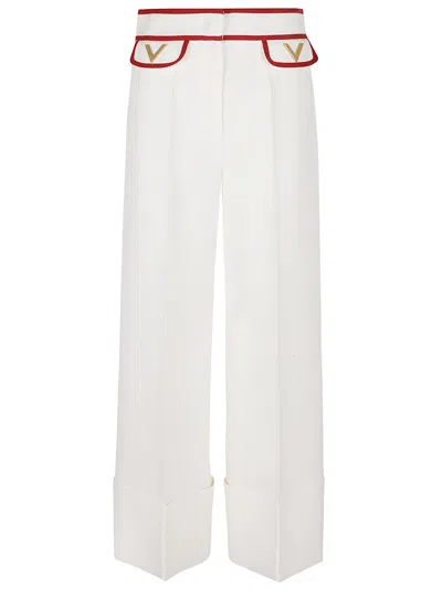 VALENTINO PANTALONE SOLID CREPE COUTURE