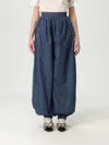 Valentino Tasseled Embroidered Chambray Tapered Pants