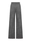 Valentino High-rise Wide-leg Trousers Featuring Pockets In Gray