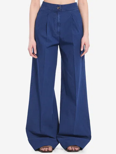 Valentino Denim Trousers In Blue