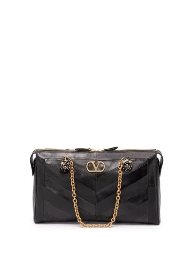 Valentino Garavani `panthea` Medium Bag In Black