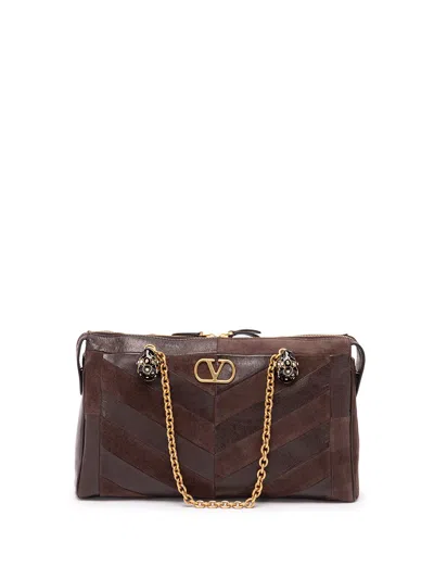 Valentino Garavani `panthea` Medium Bag In Brown