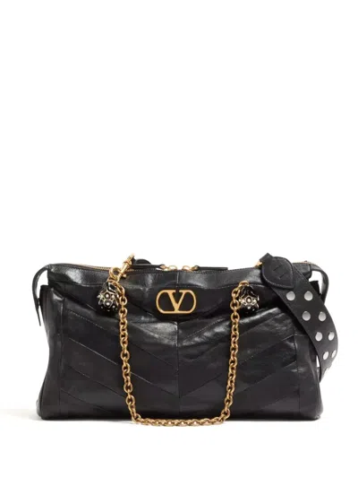 Valentino Garavani Panthea Mini Handbag In Black