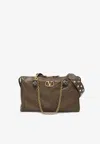 Valentino Panthea Nappa Leather Shoulder Bag In Brown