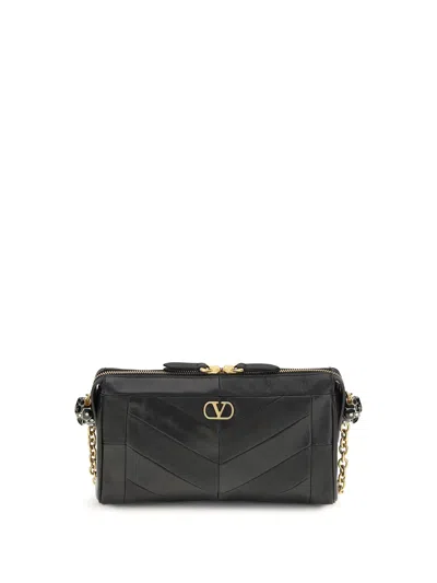 Valentino Garavani Panthea Small Chevron Shoulder Bag
