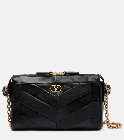 VALENTINO GARAVANI PANTHEA SMALL LEATHER CROSSBODY BAG