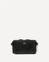 Valentino Garavani Panthea Small Shoulder In Nappa Leather With Chevron Pattern Bags In Black