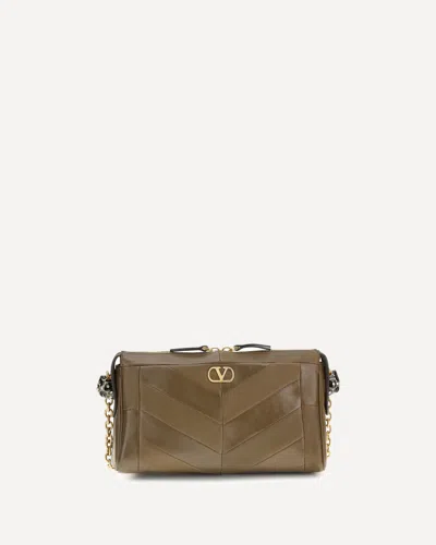 Valentino Garavani Panthea Small Shoulder Bag In Brown