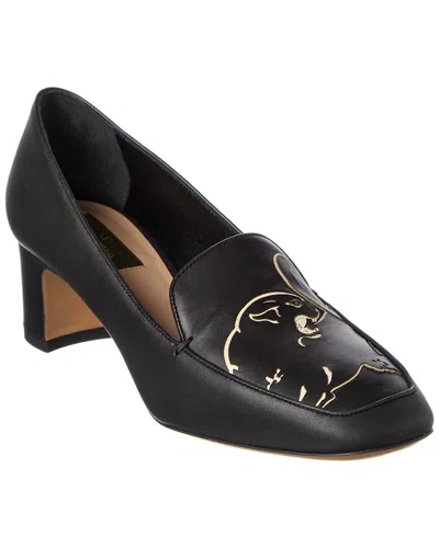 Valentino Garavani Valentino Panther 50 Leather Loafer In Animal Print