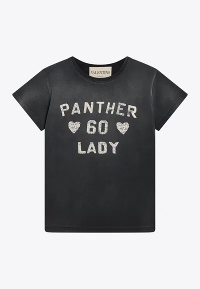 VALENTINO PANTHER 60 LADY PRINT FADED T-SHIRT