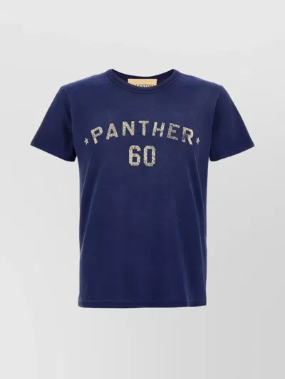 VALENTINO PANTHER GRAPHIC PRINT CREW NECK T-SHIRT