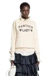 Valentino Panther Lady Cotton Sweatshirt In Sand