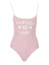 Valentino Printed Lycra One-piece Swimsuit Woman Pink S In Pink