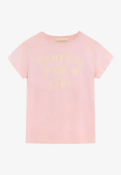 Valentino Panther Lady Print T-shirt In Multi