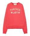 Valentino Garavani Panther Lady Sweatshirt In Red