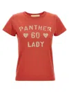 Valentino Panther Lady Graphic Print Crew Neck T-shirt