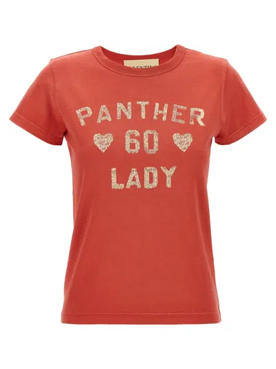 VALENTINO PANTHER LADY T-SHIRT RED